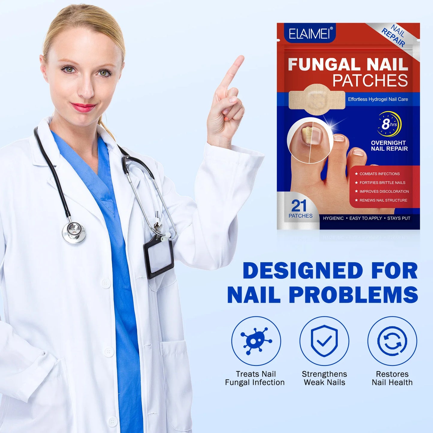 PureNail™ - Nagelpflaster für Schönere Fussnägel